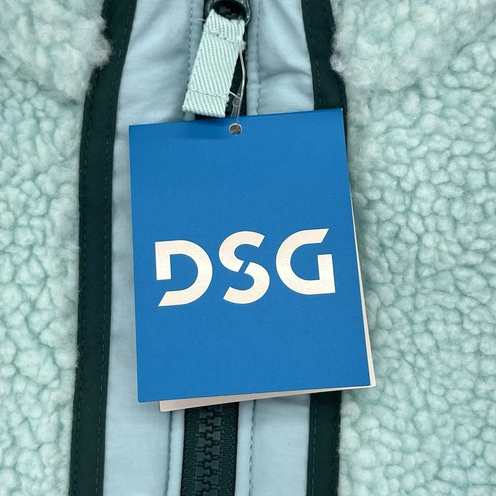 DSG Girls Small Cozy‎ Fleece Full Zip Jacket Shoreside Blue NWT Shoreside Blue